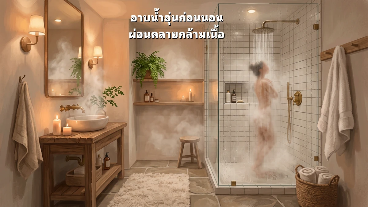 คนทำงานยุ่ง อาบน้ำอุ่นช่วยหลับง่ายขึ้น